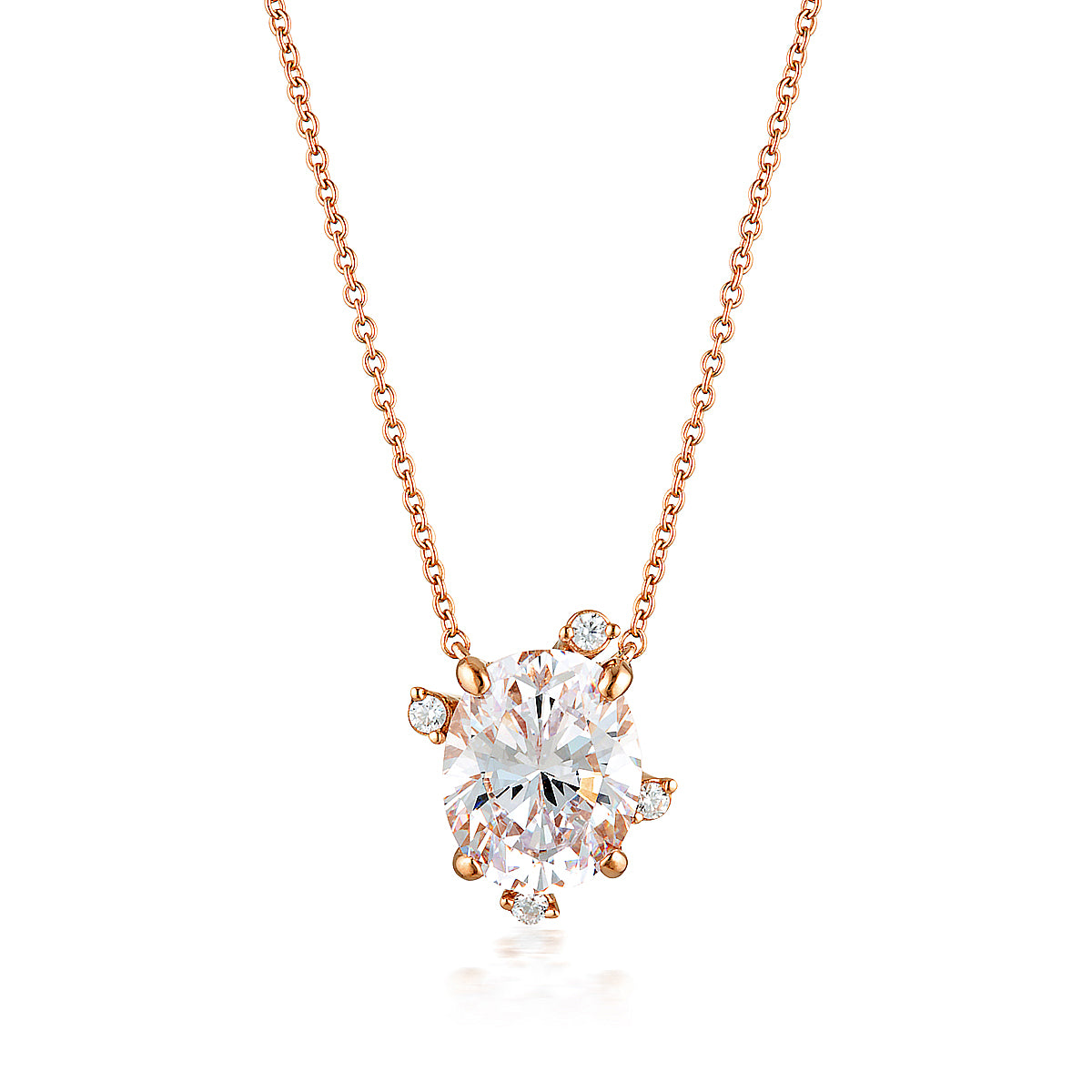 GEORGINI AURORA SOUTHERN LIGHTS PENDANT ROSE GOLD