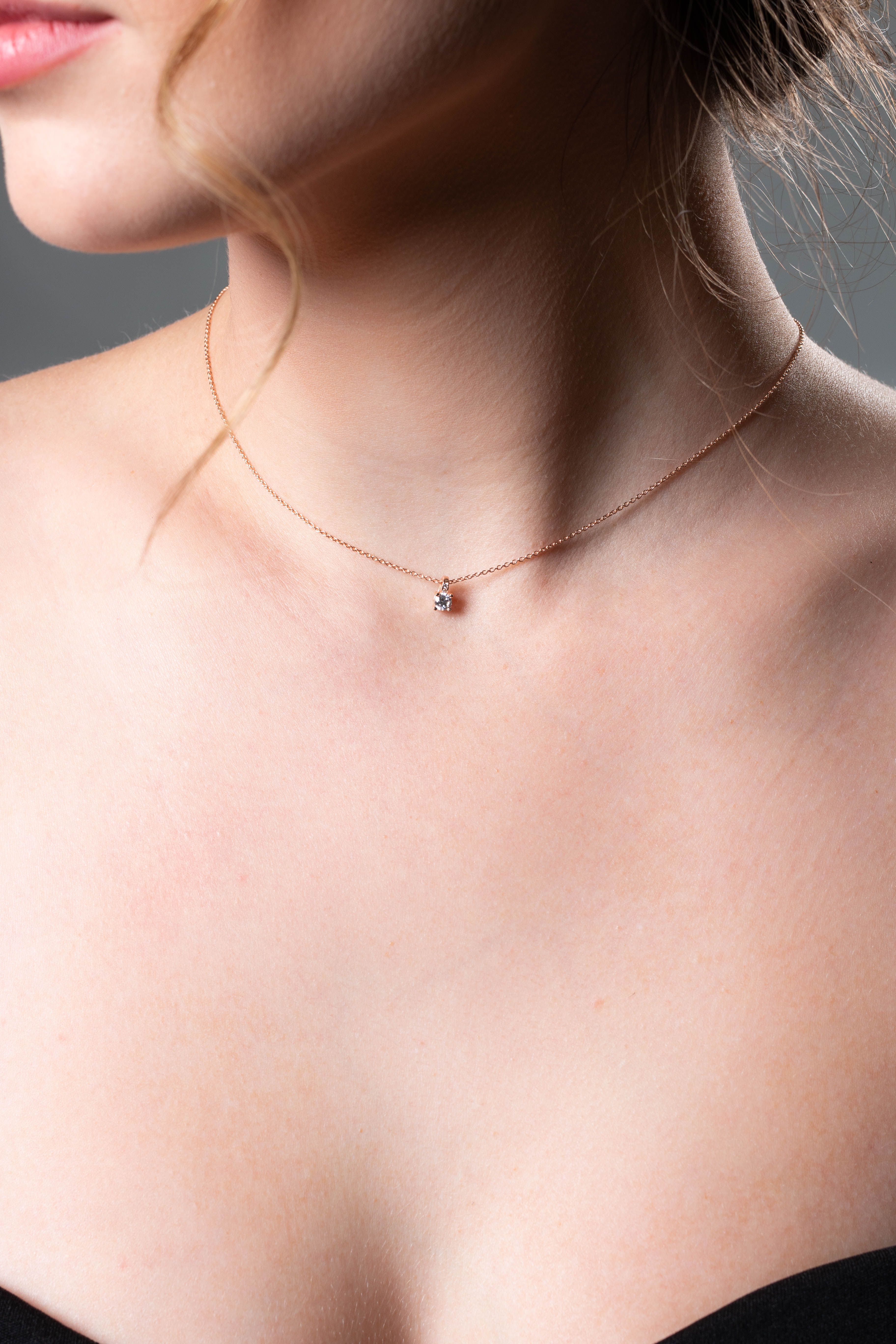 GEORGINI RED CARPET VENICE NECKLACE ROSE GOLD