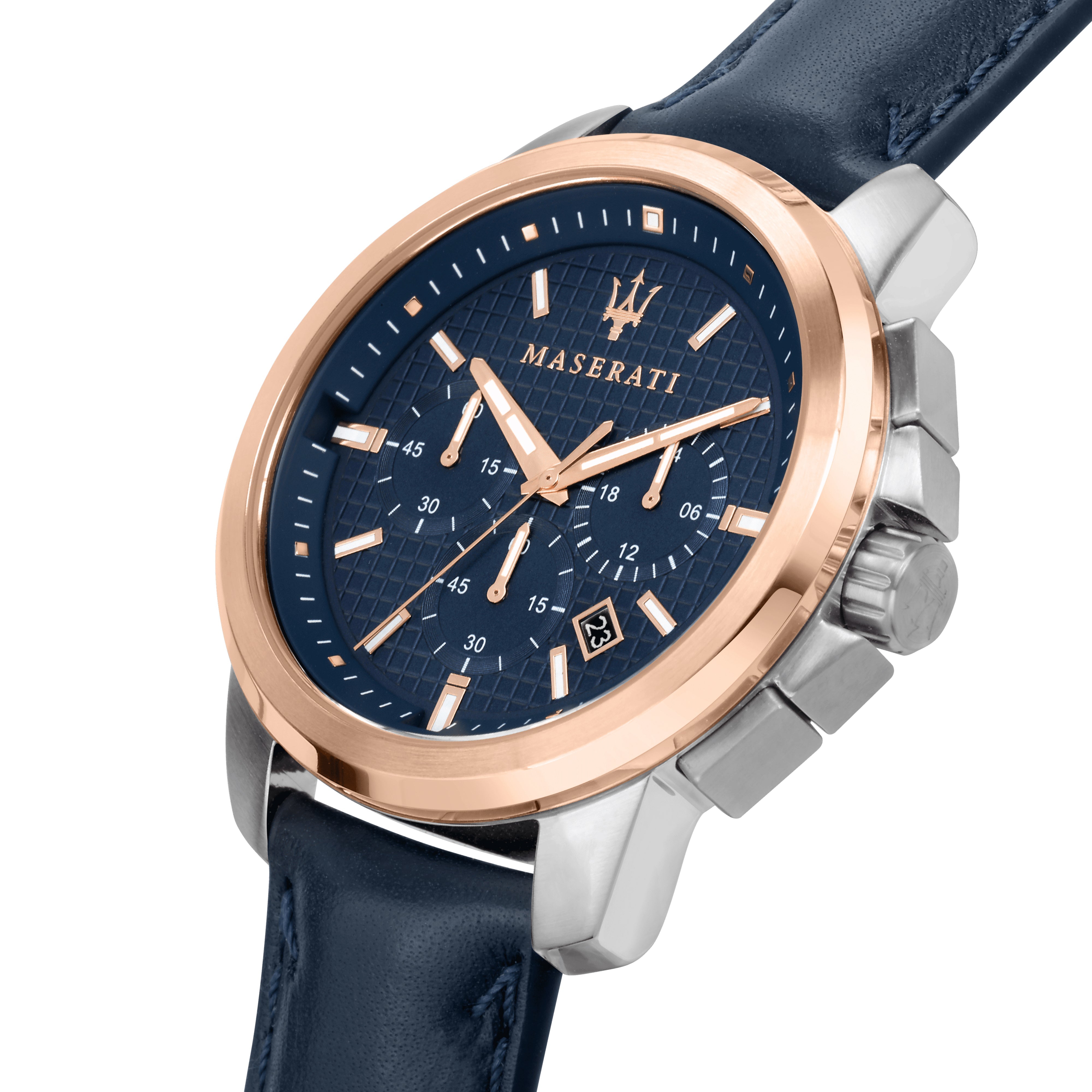 Maserati Successo Navy Blue Chronograph