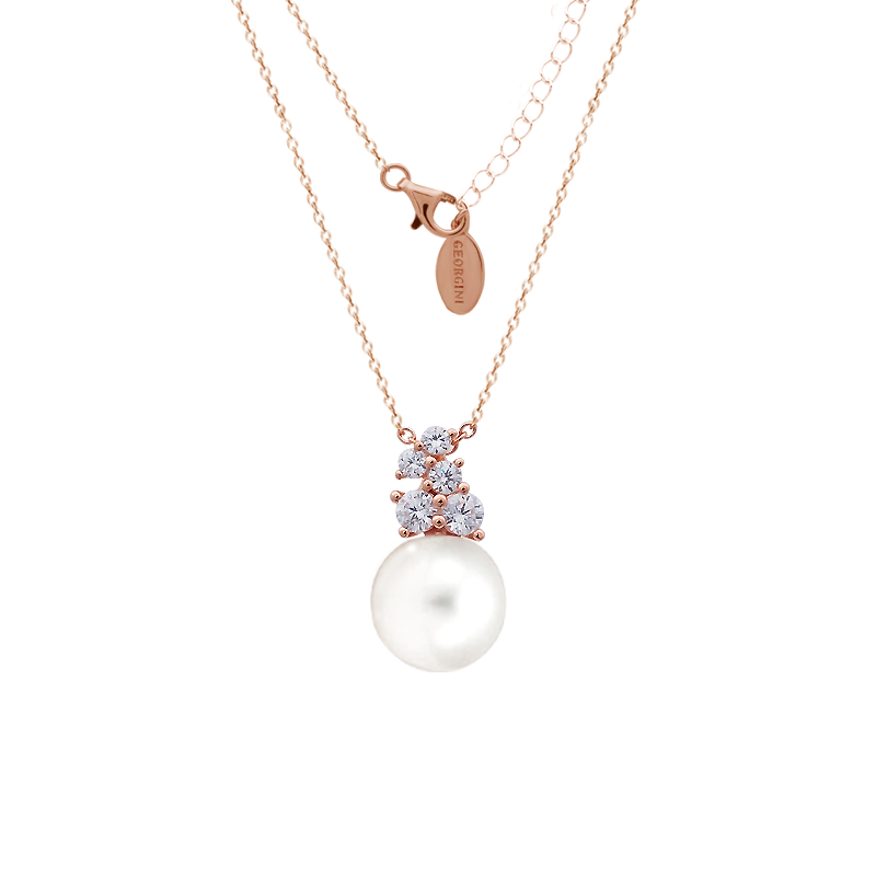 GEORGINI RED CARPET GOVENORS NECKLACE ROSE GOLD