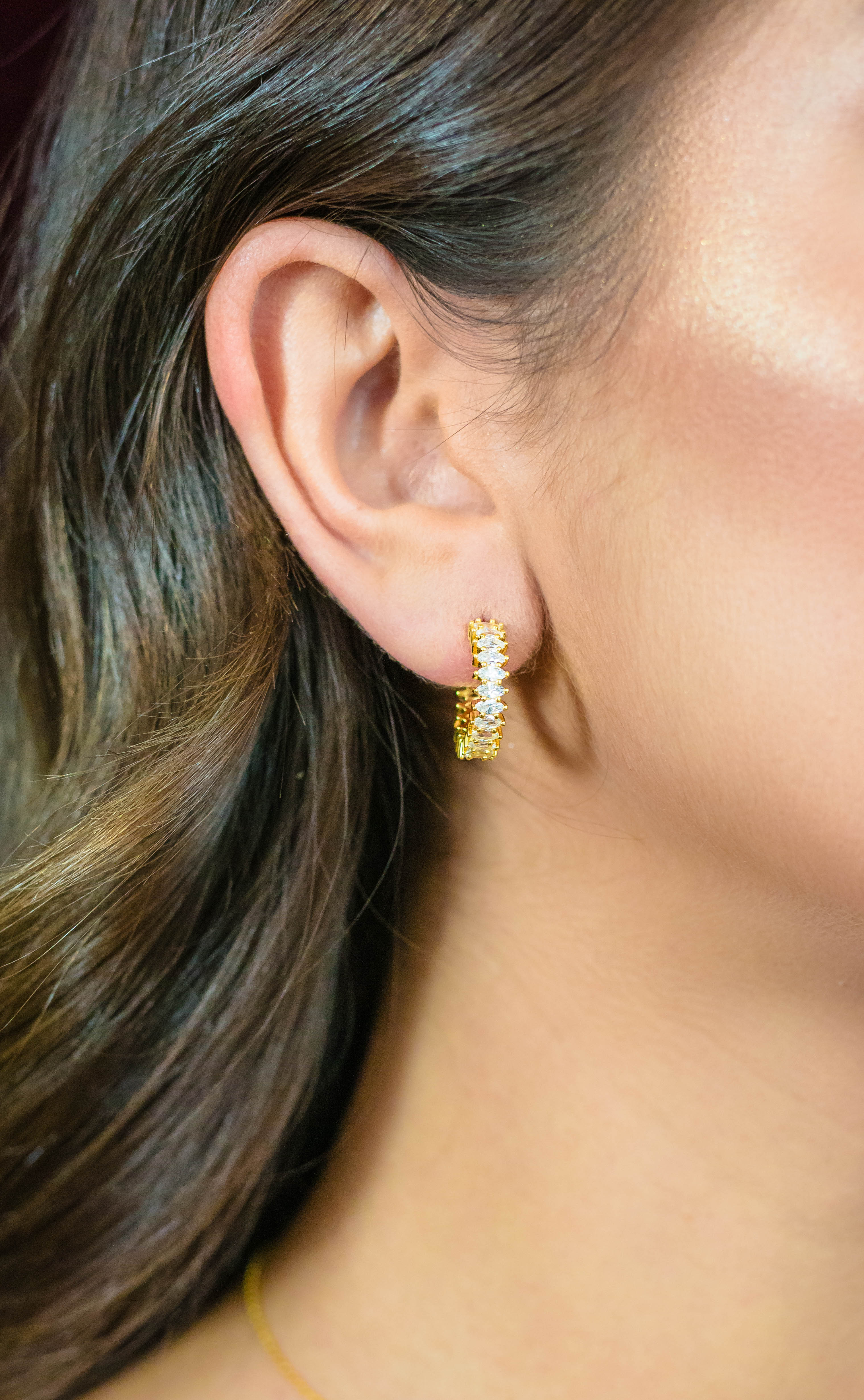 GEORGINI GIFTS GARLAND EARRINGS GOLD