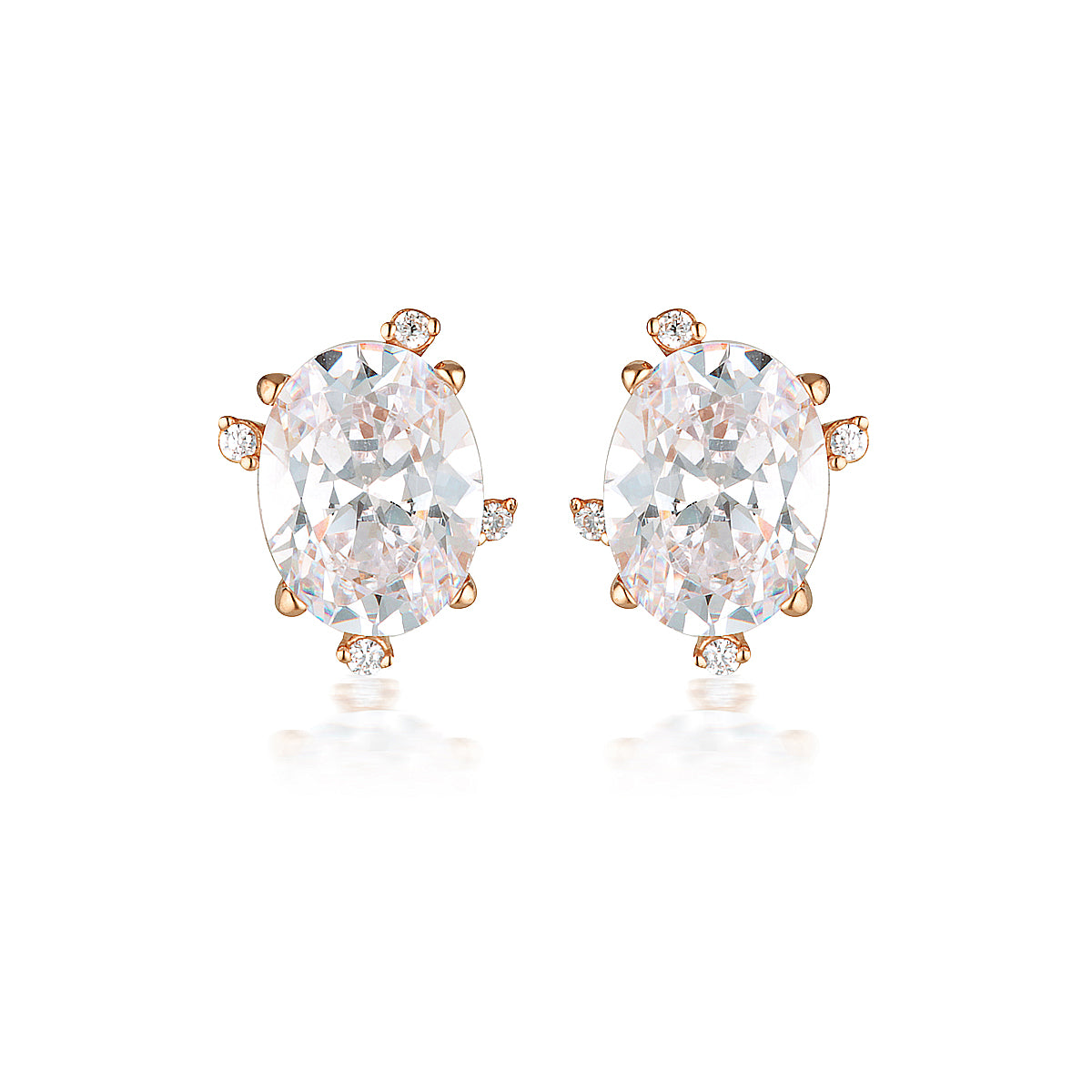 GEORGINI AURORA SOUTHERN LIGHTS EARRINGS ROSE GOLD