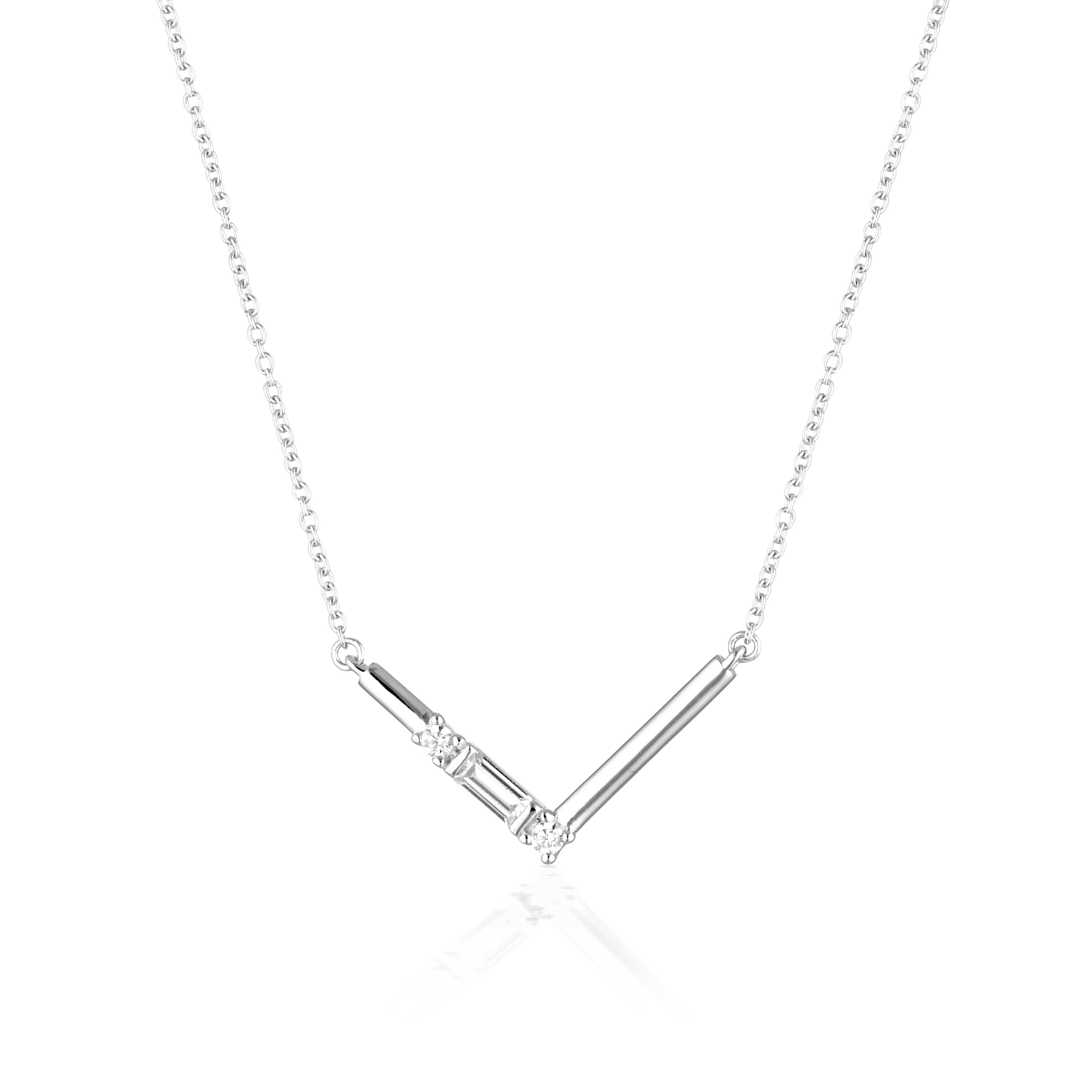 GEORGINI THE LAYERED EDIT TIGA NECKLACE SILVER